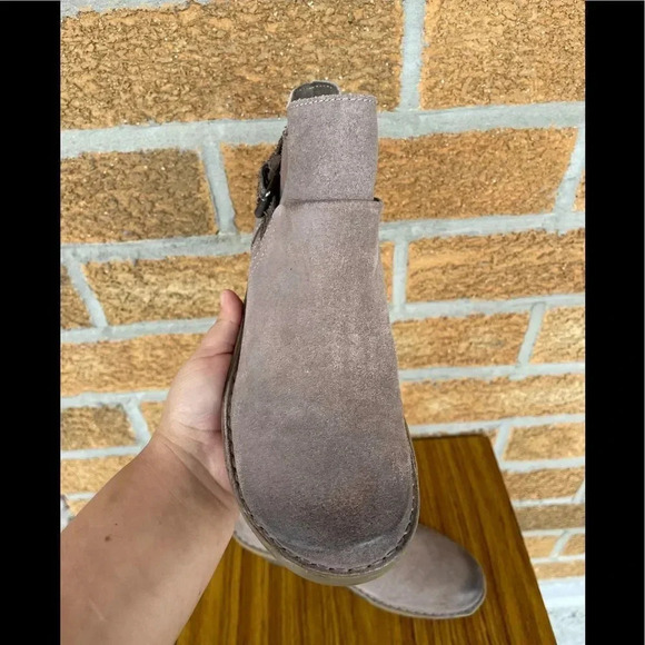 OTBT Women's Rocker Wedge Bootie Stone Leather size 9 - Picture 5 of 11